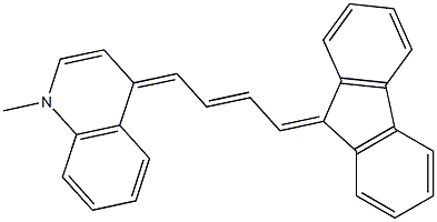 4-[4-(9H-fluoren-9-yliden)but-2-enylidene]-1-methyl-1,4-dihydroquinoline 结构式