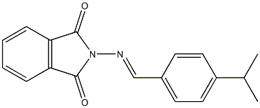 2-[(4-isopropylbenzylidene)amino]isoindoline-1,3-dione 结构式