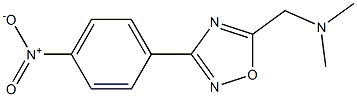 N,N-dimethyl-N-{[3-(4-nitrophenyl)-1,2,4-oxadiazol-5-yl]methyl}amine 结构式