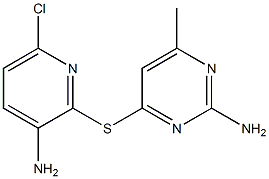 4-[(3-amino-6-chloro-2-pyridyl)thio]-6-methylpyrimidin-2-amine 结构式