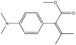 methyl 2-[4-(dimethylamino)phenyl]-3-methylbut-2-enoate 结构式