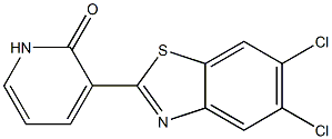 3-(5,6-dichloro-1,3-benzothiazol-2-yl)-2(1H)-pyridinone 结构式