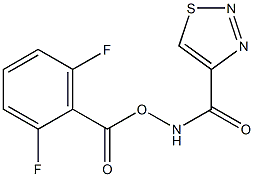 N-[(2,6-difluorobenzoyl)oxy]-1,2,3-thiadiazole-4-carboxamide 结构式