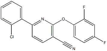 6-(2-chlorophenyl)-2-(2,4-difluorophenoxy)nicotinonitrile 结构式