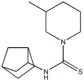 N1-bicyclo[2.2.1]hept-2-yl-3-methylpiperidine-1-carbothioamide 结构式