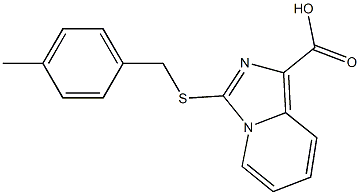 3-[(4-methylbenzyl)thio]imidazo[1,5-a]pyridine-1-carboxylic acid 结构式