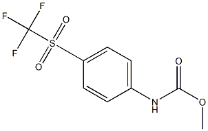 methyl N-{4-[(trifluoromethyl)sulfonyl]phenyl}carbamate 结构式