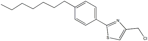 4-(chloromethyl)-2-(4-heptylphenyl)-1,3-thiazole 结构式
