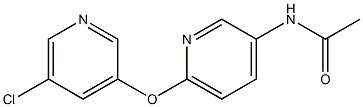 N1-{6-[(5-chloro-3-pyridyl)oxy]-3-pyridyl}acetamide 结构式