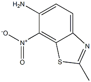 2-methyl-7-nitro-1,3-benzothiazol-6-amine 结构式