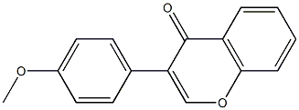 3-(4-methoxyphenyl)-4H-chromen-4-one 结构式