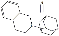 2-(1,2,3,4-tetrahydroisoquinolin-2-yl)adamantane-2-carbonitrile 结构式