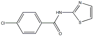 4-chloro-N-(1,3-thiazol-2-yl)benzenecarboxamide 结构式