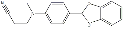 3-[4-(2,3-dihydro-1,3-benzoxazol-2-yl)(methyl)anilino]propanenitrile 结构式