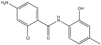4-amino-2-chloro-N-(2-hydroxy-4-methylphenyl)benzenecarboxamide 结构式
