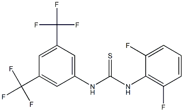 N-(2,6-difluorophenyl)-N'-[3,5-di(trifluoromethyl)phenyl]thiourea 结构式