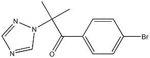 1-(4-bromophenyl)-2-methyl-2-(1H-1,2,4-triazol-1-yl)-1-propanone 结构式