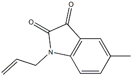 1-allyl-5-methylindoline-2,3-dione 结构式