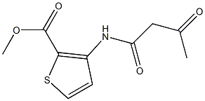 methyl 3-(acetoacetylamino)thiophene-2-carboxylate 结构式