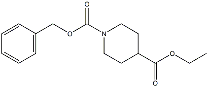 N-CBZ-4-哌啶甲酯乙酯 结构式