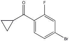 (4-bromo-2-fluorophenyl)(cyclopropyl)methanone 结构式