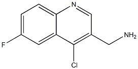 (4-chloro-6-fluoroquinolin-3-yl)methanamine 结构式