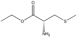 (R)-ethyl 2-amino-3-(methylthio)propanoate 结构式