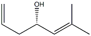 (S)-6-methylhepta-1,5-dien-4-ol 结构式