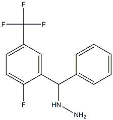 1-((2-fluoro-5-(trifluoromethyl)phenyl)(phenyl)methyl)hydrazine 结构式