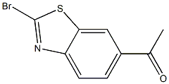 1-(2-bromobenzo[d]thiazol-6-yl)ethanone 结构式