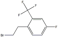 1-(2-bromoethyl)-4-fluoro-2-(trifluoromethyl)benzene 结构式