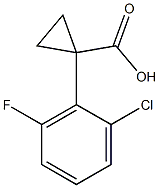 1-(2-chloro-6-fluorophenyl)cyclopropanecarboxylic acid 结构式