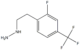 1-(2-fluoro-4-(trifluoromethyl)phenethyl)hydrazine 结构式