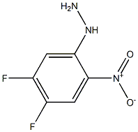 1-(4,5-difluoro-2-nitrophenyl)hydrazine 结构式