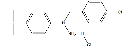 1-(4-tert-butylphenyl)-1-(4-chlorobenzyl)hydrazine hydrochloride 结构式