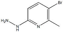 1-(5-bromo-6-methylpyridin-2-yl)hydrazine 结构式