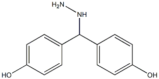 1-(bis(4-hydroxyphenyl)methyl)hydrazine 结构式
