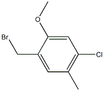 1-(bromomethyl)-4-chloro-2-methoxy-5-methylbenzene 结构式