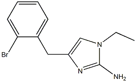 1-ethyl-4-(2-bromobenzyl)-1H-imidazol-2-amine 结构式