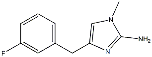 1-methyl-4-(3-fluorobenzyl)-1H-imidazol-2-amine 结构式