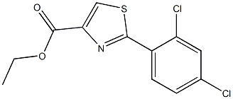 2-(2,4-DICHLOROPHENYL)THIAZOLE-4-CARBOXYLIC ACID ETHYL ESTER 结构式