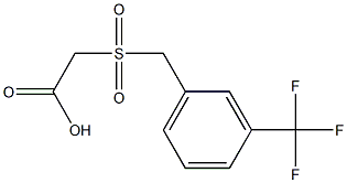 2-(3-(trifluoromethyl)benzylsulfonyl) acetic acid 结构式