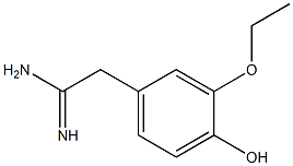 2-(3-ethoxy-4-hydroxyphenyl)acetamidine 结构式