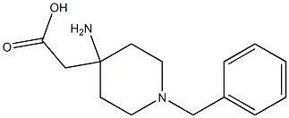 2-(4-amino-1-benzylpiperidin-4-yl)acetic acid 结构式