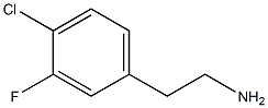 2-(4-chloro-3-fluorophenyl)ethanamine 结构式