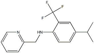 2-(trifluoromethyl)-4-isopropyl-N-((pyridin-2-yl)methyl)benzenamine 结构式