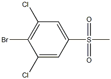 2-bromo-1,3-dichloro-5-(methylsulfonyl)benzene 结构式