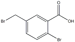 2-bromo-5-(bromomethyl)benzoic acid 结构式