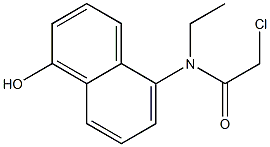 2-chloro-N-ethyl-N-(1-hydroxynaphthalen-5-yl)acetamide 结构式