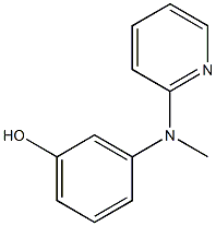 3-((pyridin-2-yl)methylamino)phenol 结构式
